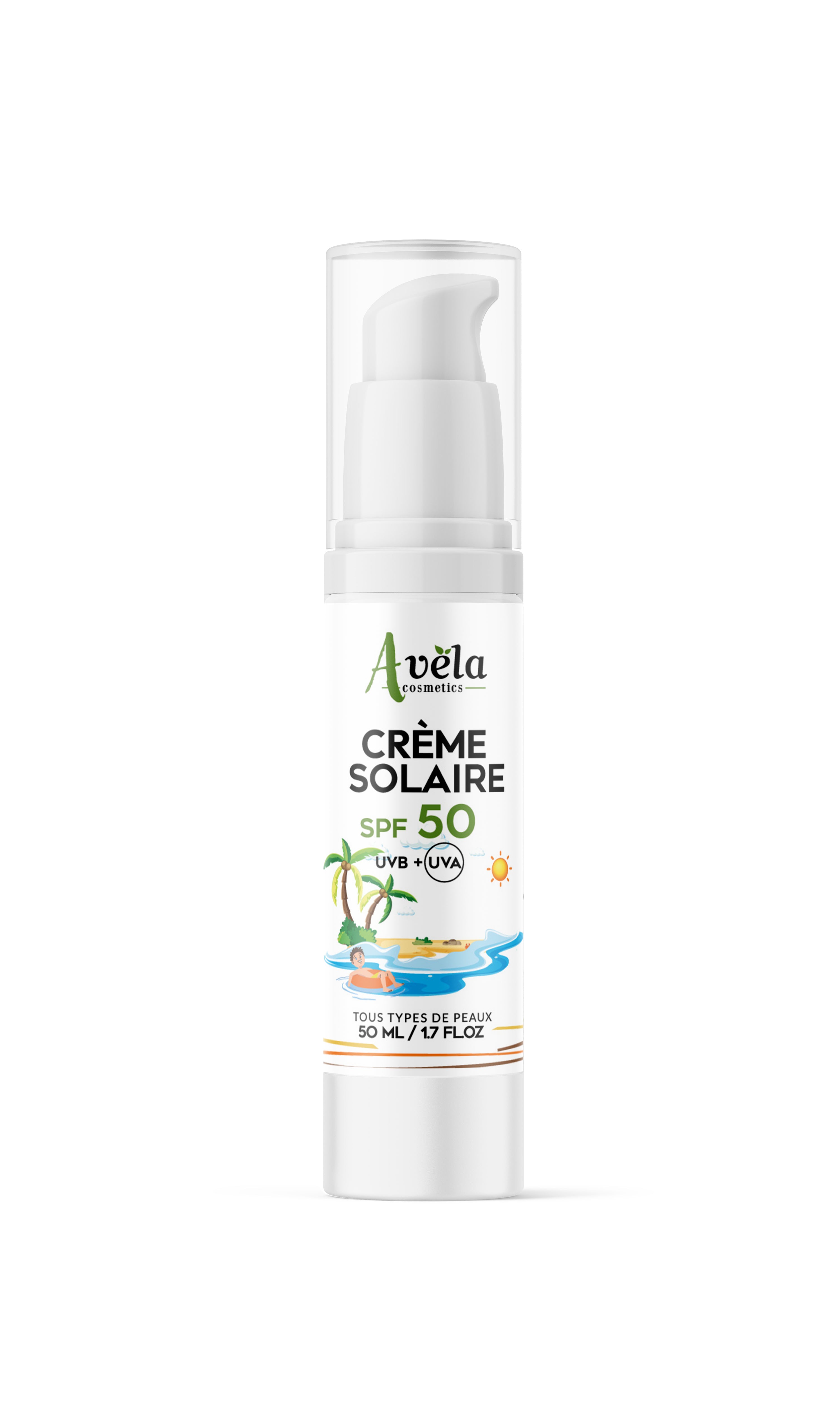 Crème solaire invisible